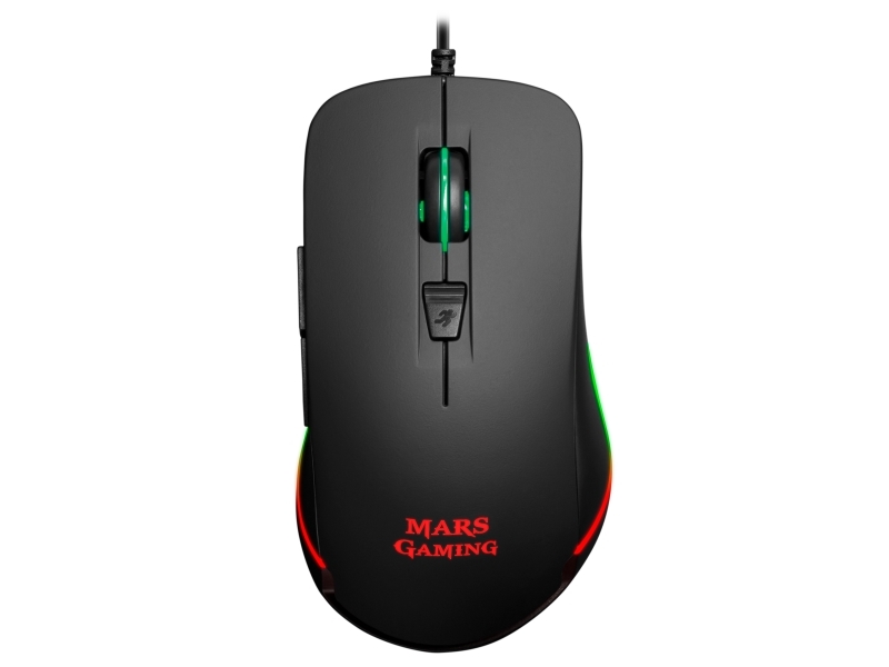 Mars Gaming Mm118, Højre Hånd, Optisk, Usb Type-A, 9800 Dpi, Sort