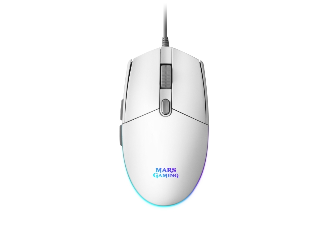 Mars Gaming Mmg, Rechts, Optisch, Usb Typ-A, 3200 Dpi, Weiß