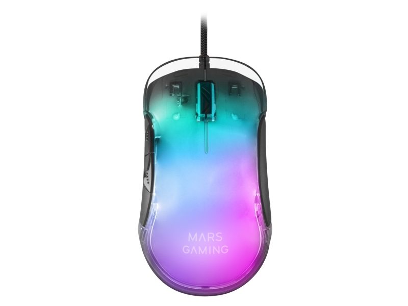 Mars Gaming Mmglow, Højre Hånd, Usb Type-A, 12800 Dpi, Sort