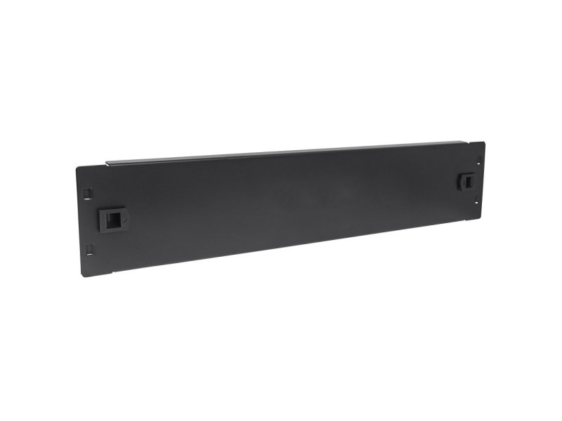 Techly I-Case Blank-2-Sclty, Blindpanel, Sort, Spcc, 2U, 19", 482 Mm