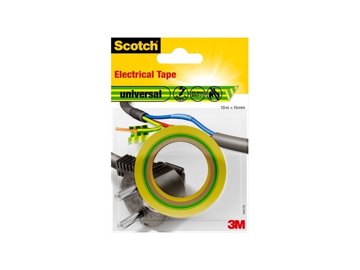 3M 7100021034, 1 stk, Grøn/gul, PVC, 6000 V, 10 m, 15 mm