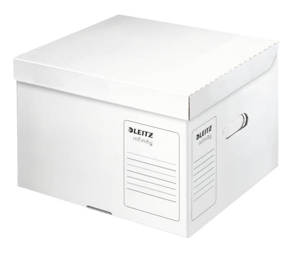 10 Leitz Archivcontainer Infinity M Weiß 35,0 X 32,0 X 26,5 Cm (61030000)