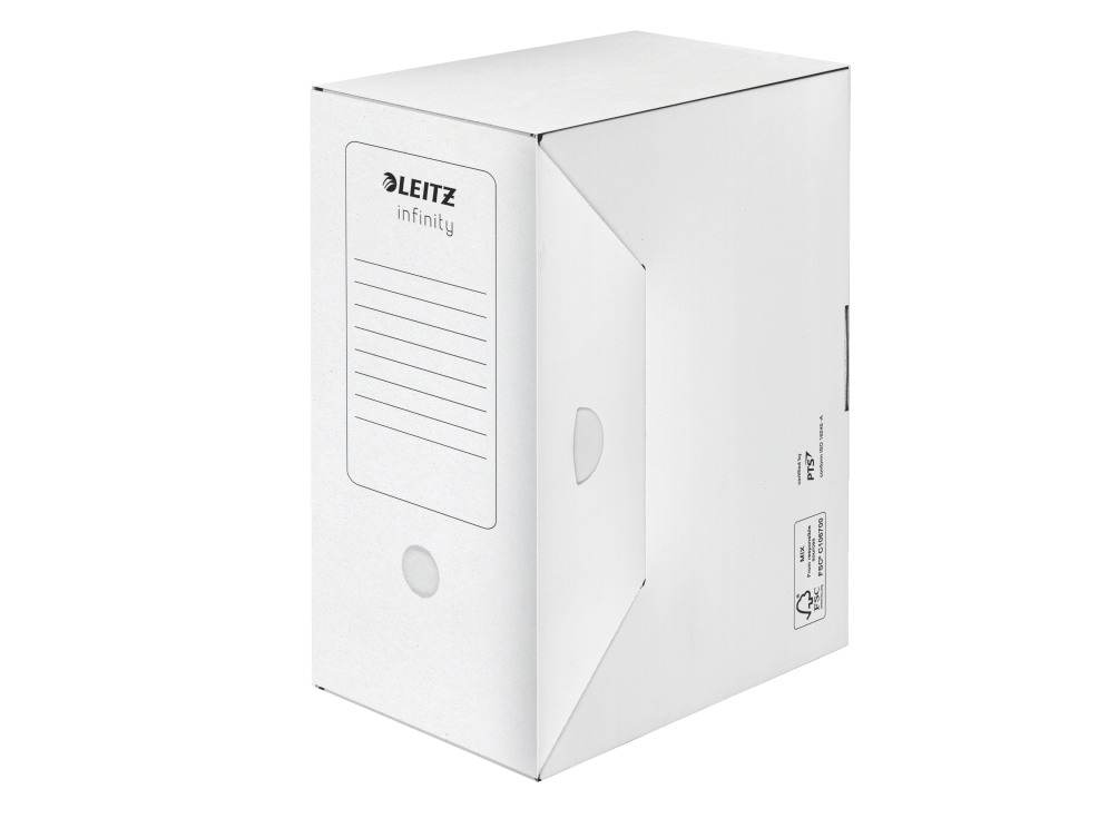 Leitz Infinity - Boksfil - rygbredde: 150 mm - for A4 (210 x 297 mm) - hvid