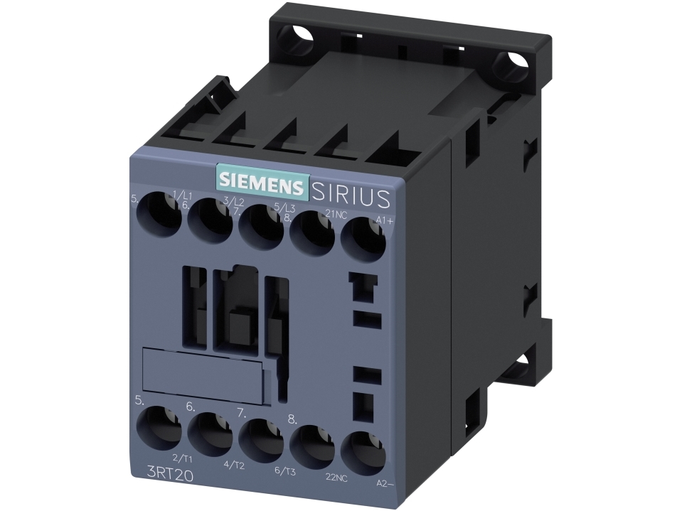 SIEMENS-kontaattori 7,5kW, 400V AC, 17A AC33-napainen, 1NC, ohjausjännite 24V DC, koko S00