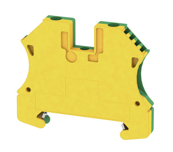 WDU gennemgangsklemme 4mm² g/g(jord) for dinskinne