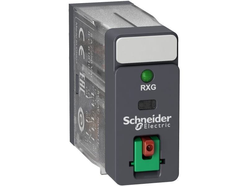 Schneider Electric RXG22B7, Sort, 24 V, IP40 UL 508 IEC 61810-1 CSA C22.2 No 14 EAC DNV-GL, 1250 VA, 5 A, 20 g