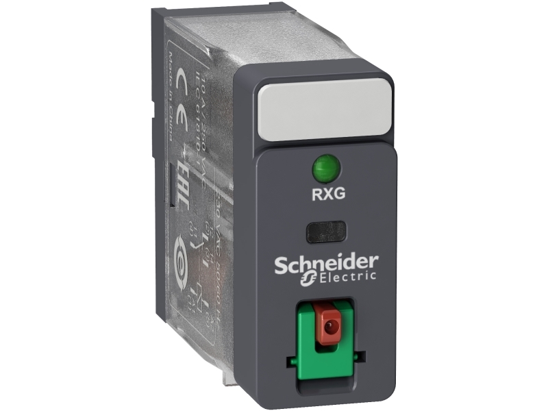 Schneider Electric RXG12B7, Transparent, 24 V, IP40 IEC 61810-1 CSA C22.2 No 14 UL 508 EAC DNV-GL, 2500 VA, 10 A, 20 g