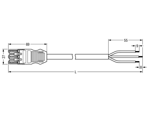 Wago 771-9993/116-101, -35 – 85 °C, 1 stk., 27 mm, 12,9 mm