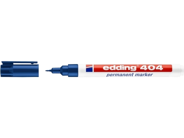 Permanent marker edding 404, rund, 0,7 mm, blå