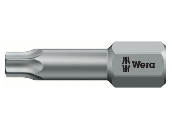 Wera 867/1 Tz Torx Bits, 1 Stk, Torx, Tx 20, 25 Mm, 25,4 / 4 Mm (1 / 4"), Sekskantet