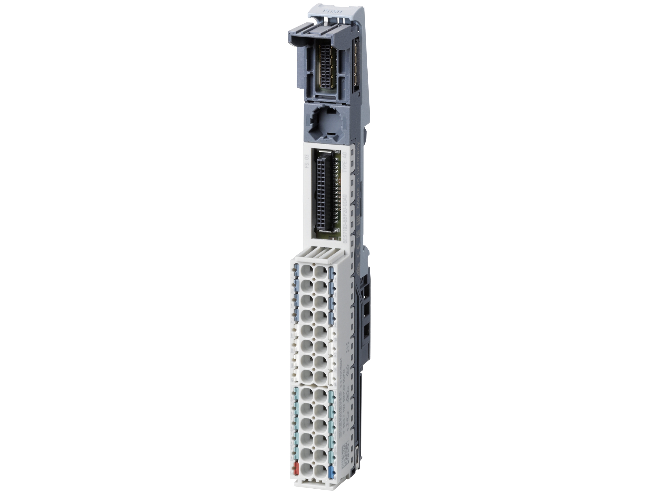 Siemens 6ES7193-6BP20-0DA0, Flerfarvet, 10 A, 15 mm, 35 mm, 141 mm, 59 g