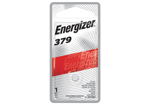 Energizer 379, Engangsbatteri, Sølvoxid (S), 1,5 V, 1 stk, Sølv, 0,21 g