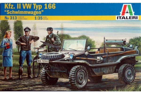 Italeri Schwimmwagen, Military Truck Model, Montagesatz, 1:35, Schwimmwagen, Unisex, Kunststoff