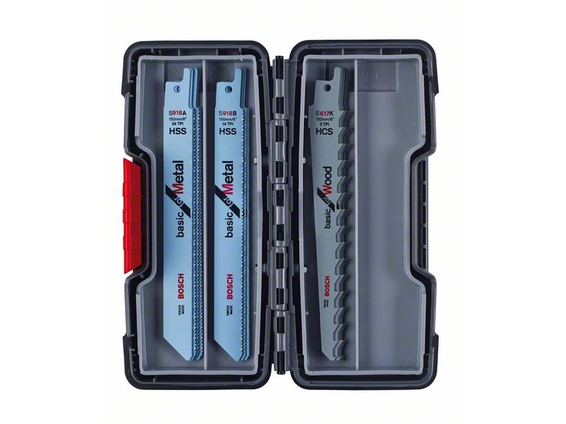 Bosch BAJONETSAVKL 15 st TR&Auml;/MET BASIC T/BOX