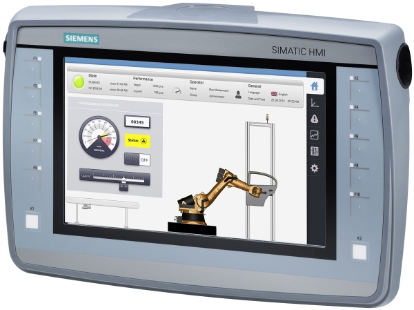 Siemens 6Av2125-2Gb03-0Ax0 6Av21252gb030ax0 Plc Mobiles Panel
