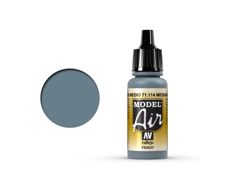 Vallejo 71.114, 17 Ml, Grå, Mat, Flaske