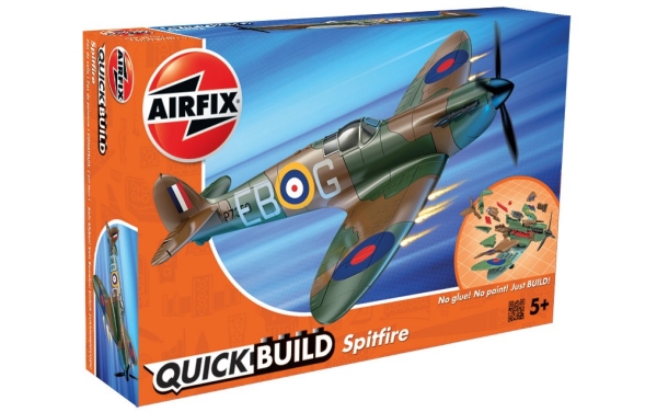 Airfix Spitfire, Model af fly, Monteringssæt, Spitfire, 34 stk, Militærfly, Grøn