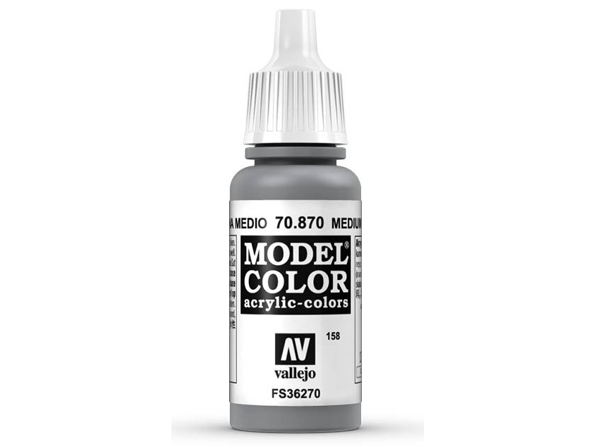 Vallejo 70.870, 17 Ml, Grå, Mat, Flaske
