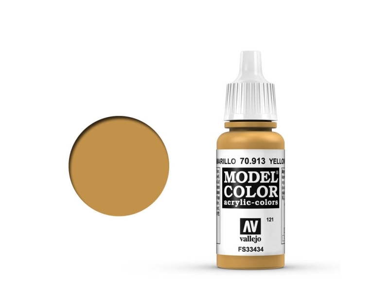 Vallejo 70.913, Ocker, Gelb, Acrylfarbe, Hart, 17 Ml, 1 Stück(E)