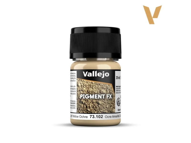 Vallejo 73.102, Okker, Gul, 35 ml, 1 stk, Light Yellow Ochre