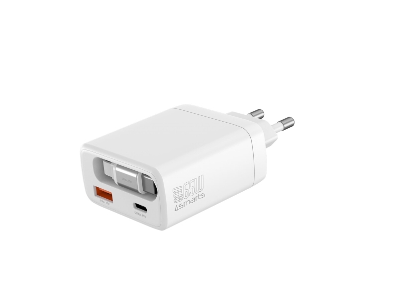 4smarts Netzladegerät PDPlug Slim 65W GaN Jojo, weiß