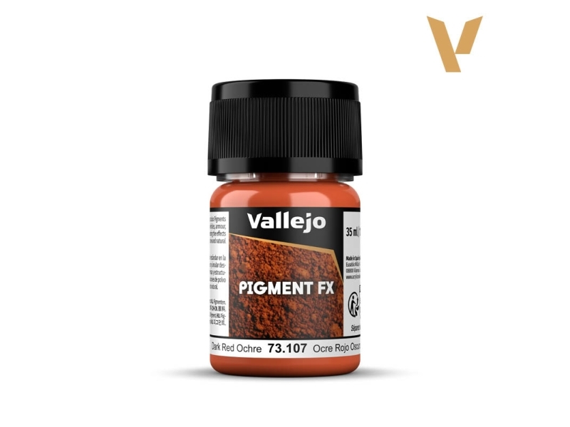 Vallejo 73.107, Ocker, Rot, 35 Ml, 1 Stück(E), Dark Red Ochre