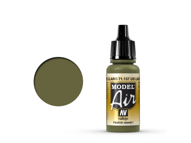 Vallejo 71.137, 17 Ml, Grøn, Mat, Flaske
