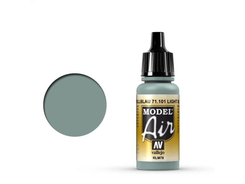 Vallejo 71.101, 17 Ml, Sort, Grå, Mat, Flaske
