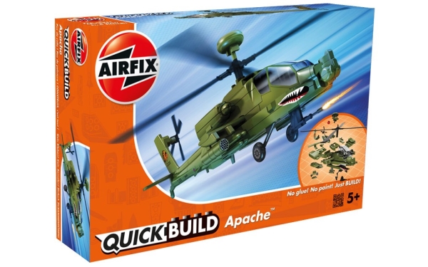 Airfix Apache Helicopter, Model Af Helikopter, Monteringssæt, Apache, 37 Stk, 5 År, Militærfly