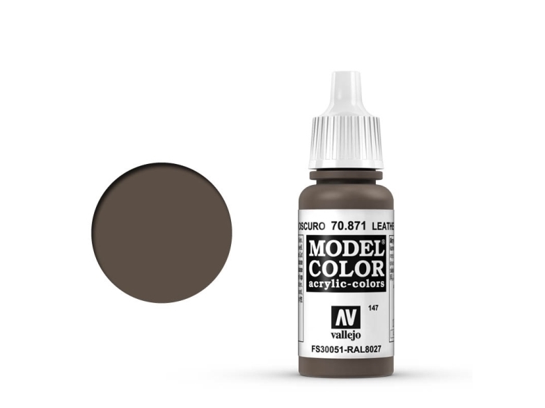 Vallejo 70.871, Brun, Akrylmaling, Væske, 17 ml, 1 stk |