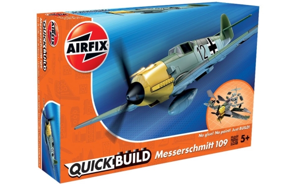 Airfix J6001, Starrflügelflugzeug-Modell, Montagesatz, Messerschmitt Bf109e, Unisex, Kunststoff, 36 Stück(E)