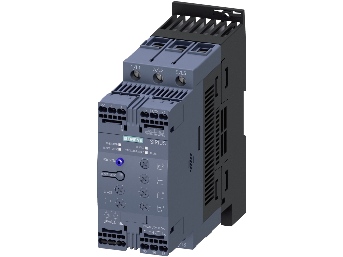 Siemens 3RW4038-2BB14, IP00, 1,28 kg, 169 mm, 70 mm, 198 mm