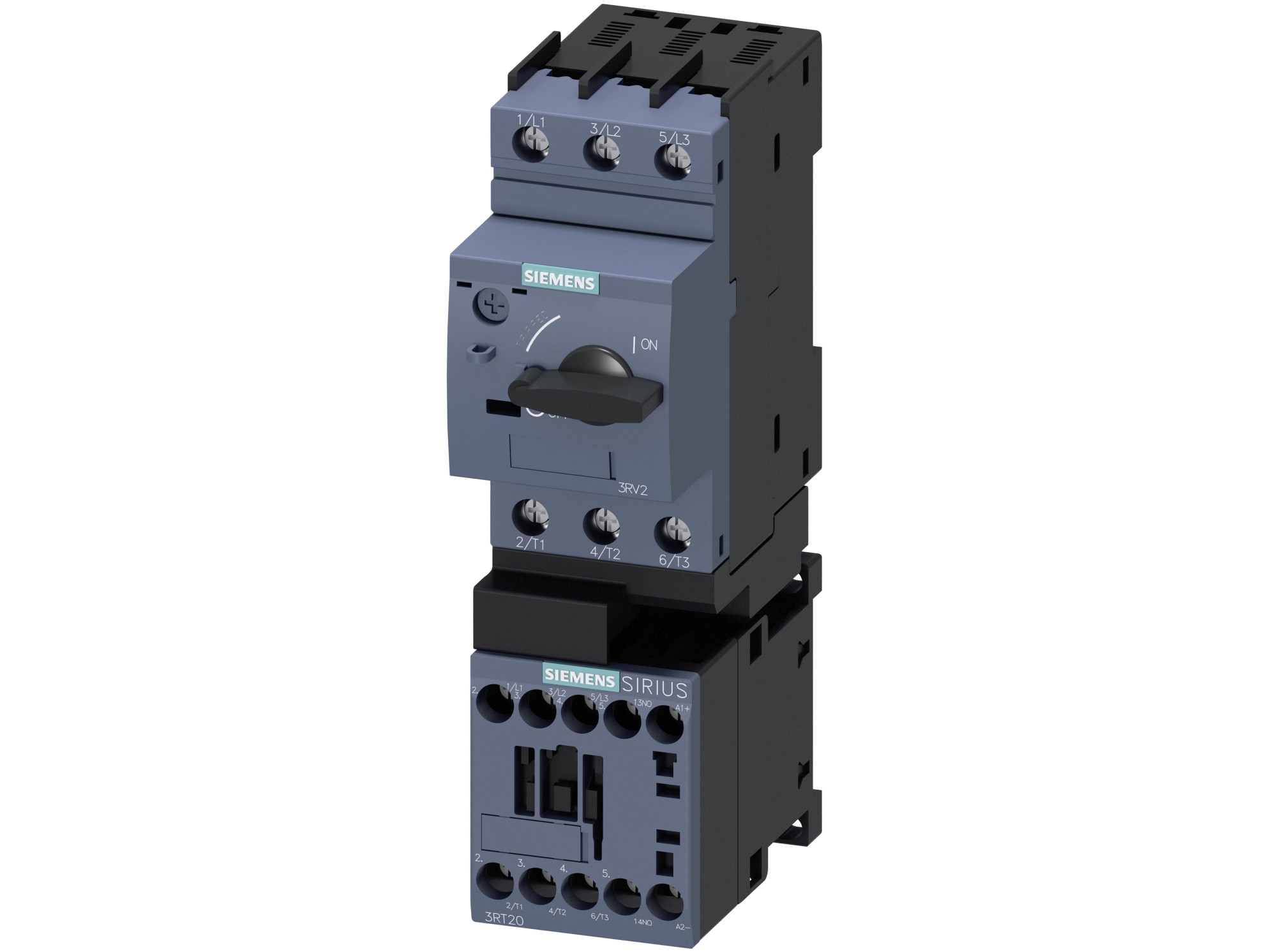 Siemens 3RA2110-1HA15-1BB4 3RA21101HA151BB4 Forbrugerafgrening Motoreffekt ved 400 V 3 kW 690 V Nominel strøm 6,5 A, 167 mm, 50 mm, 174 mm, 112,5 mm, 658 g, 1 stk