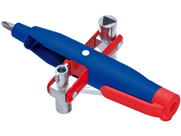 Knipex 00 11 07, Blå, Metallic, Rød, Støbt zink, 2 ben, 4 hoved(er), 6,5,8 mm, 9 mm