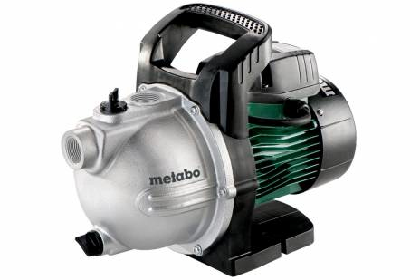 Metabo P 4000 G, Centrifugalpumpe, 1100 W, Vekselstrøm, 4,6 bar, 4000 l/t, Grøn
