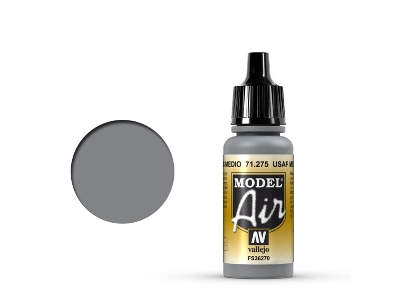 Vallejo 71.275, 17 Ml, Sort, Grå, Mat, Flaske