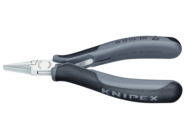 Knipex 35 12 115 ESD, Stål, Plast, Sort, Grå, 115 mm, 74 g