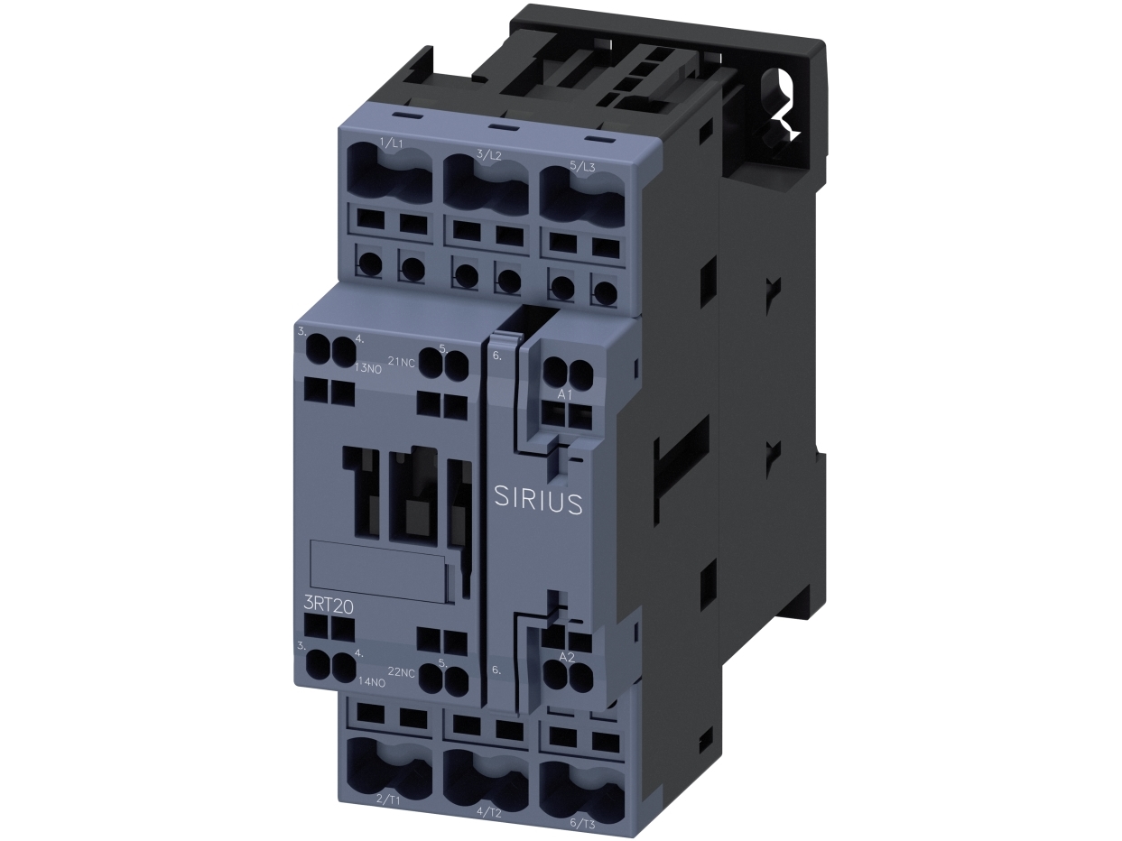 Kontaktor 32A 15KW 3P+1NO+1NC 230V AC fjeder 3RT2027-2AP00