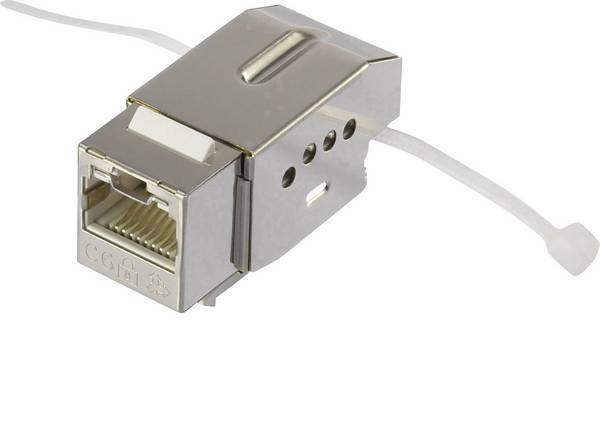 Renkforce Rf-4308249, Rj45, Metallisch, Transparent, Weiß, Stecker/Buchse, Gerade, Metall, Kunststoff, Cat6