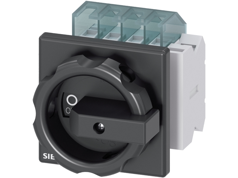 Siemens Nødafbryder 4 polet 16a7,5kw sort greb 3ld2003-2ep51