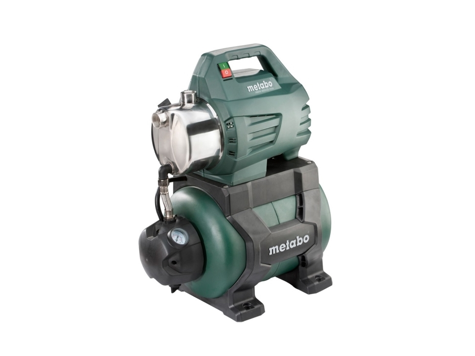 Metabo HWW 4500/25 INOX, 1300 W, Vekselstrøm, 4,8 bar, 4500 l/t, IPX4, Grøn, Rustfrit stål, Sort