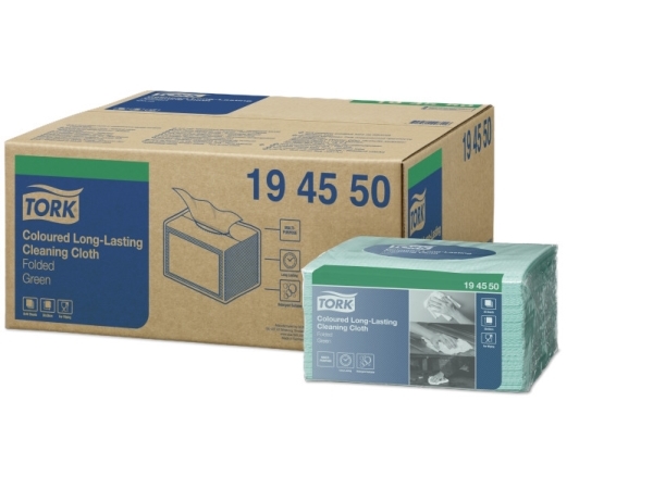 Tork premium allround klud - W8, small Pack grøn 40 stk.1 lag 30x38cm, universal rengøringsklud