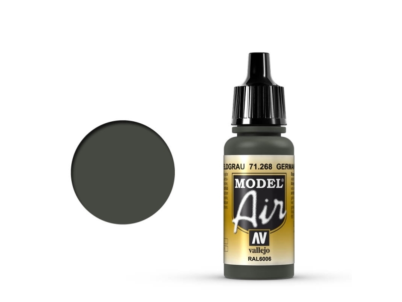Vallejo 71.268, 17 Ml, Sort, Grå, Mat, Flaske