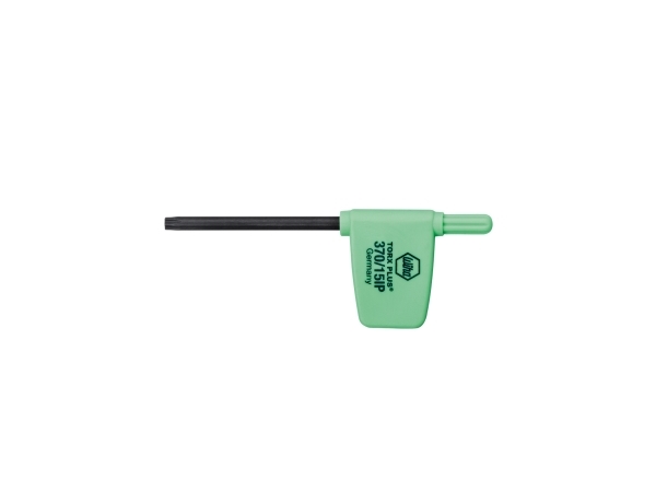 Wiha 27620, L-torx nøgle, 15IP, Sort, Grøn, Krom-vanadium-stål, 80 mm, 28 mm