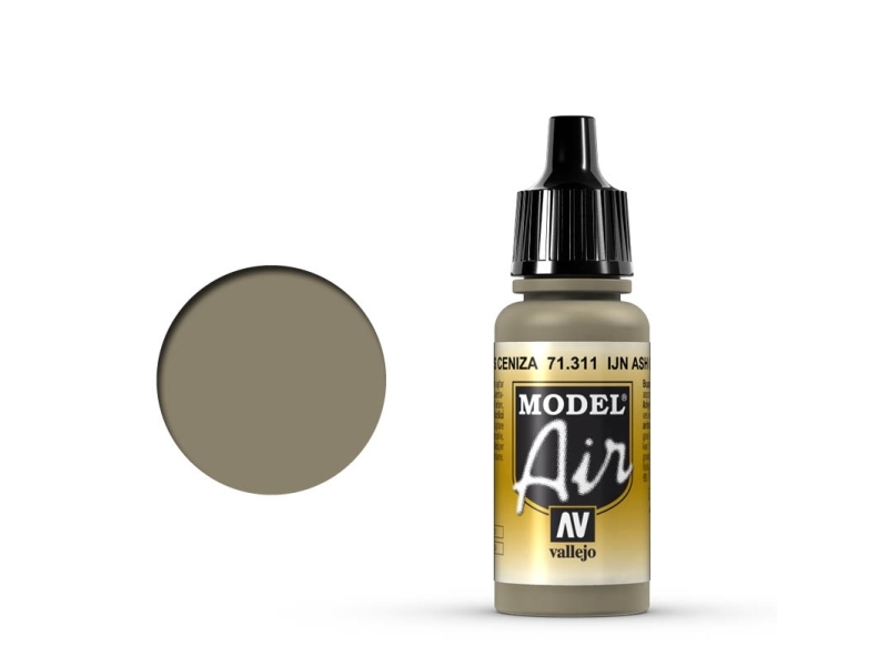 Vallejo 71.311, 17 Ml, Sort, Grå, Mat, Flaske