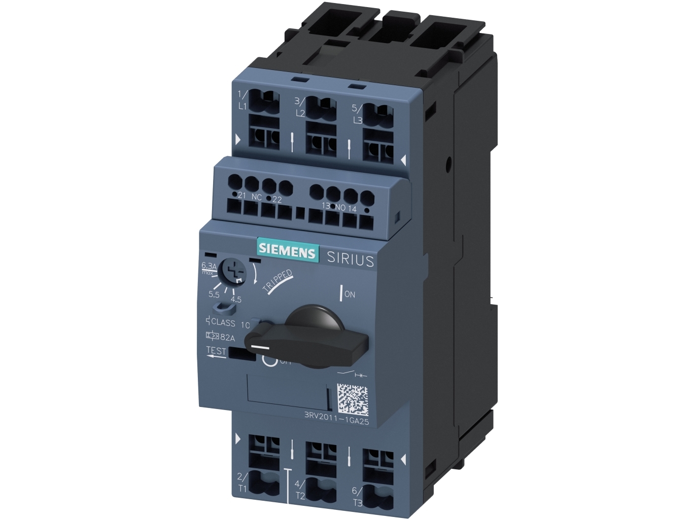 Afbrydermotor 4,5-6,3A 3Rv2011-1G (3Rv20111ga25)
