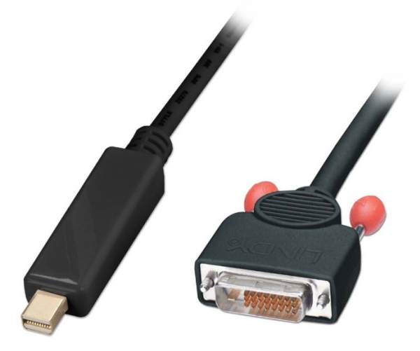 Lindy 3M Mini Displayport - Dvi-D M/M, 3 M, Mini Displayport, Dvi-D, Hanstik, Hanstik, 1920 X 1200 Pixel