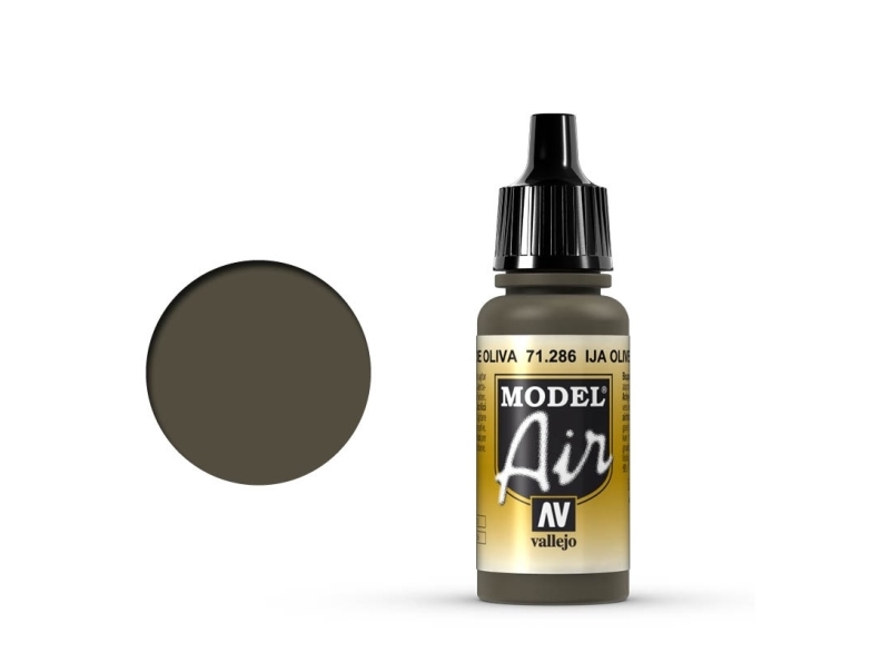 Vallejo - Model Air - Ija Olive Green Mat - 17 Ml - 71286