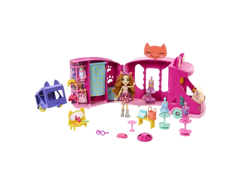 Mattel Enchantimals Glam Party Fashion Truck legesæt med dukke og tilbehør