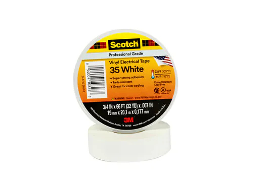 3M 7100240608, 1 stykker, Hvit, PVC, 600 V, Blister, 20 m